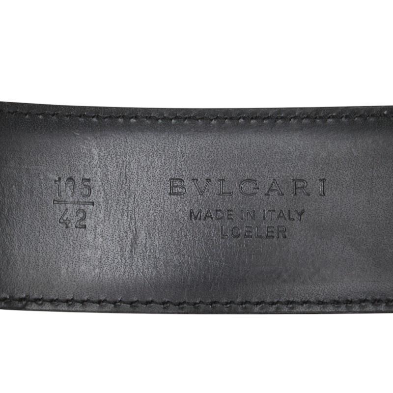 BVLGARI（ブルガリ） ブルガリブルガリ ベルト 105/42 ブラック レザー