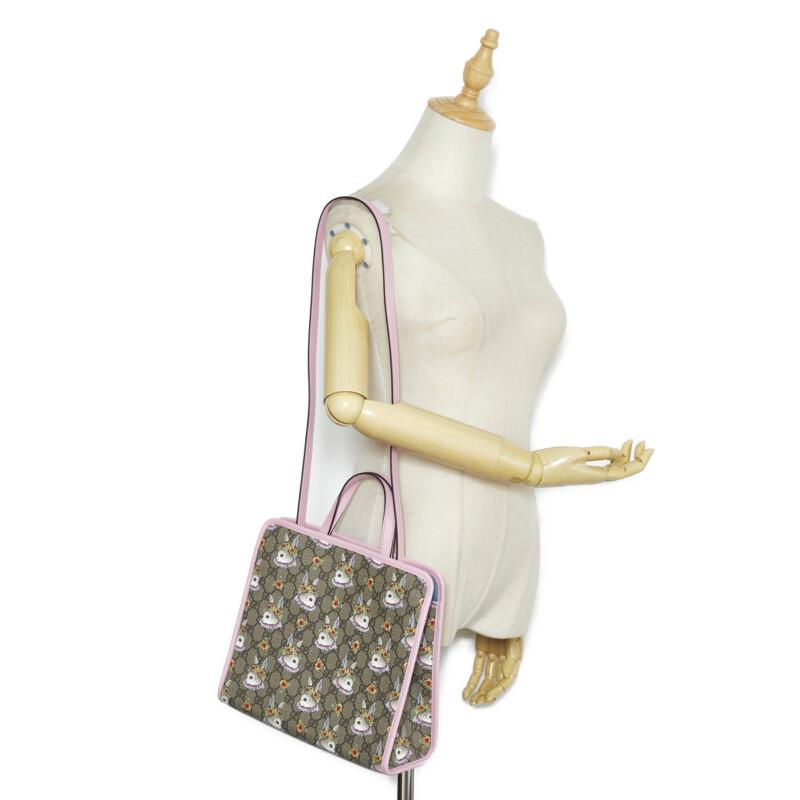 GUCCI メッセンジャーバッグ キャンバス ピンク GUCCI