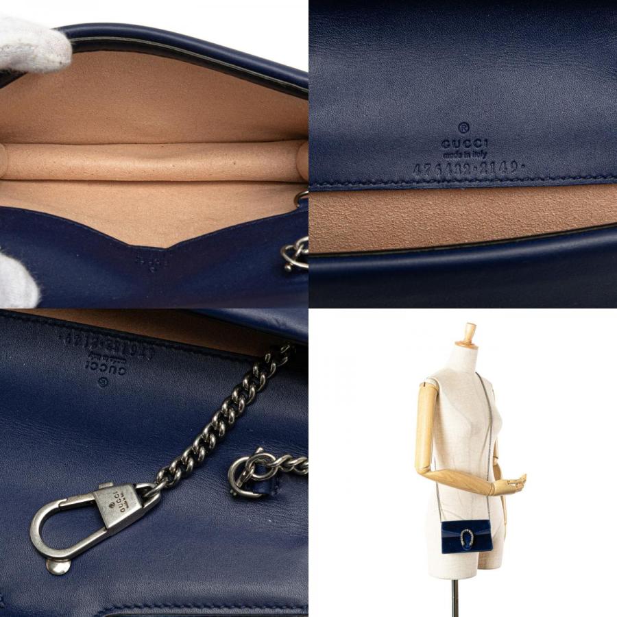 グッチ GUCCI ショルダーバッグ デュオソニス チェーン 476432 ブルー GUCCI（グッチ） ディオニュソス チェーン 斜め掛け ショルダーバッグ