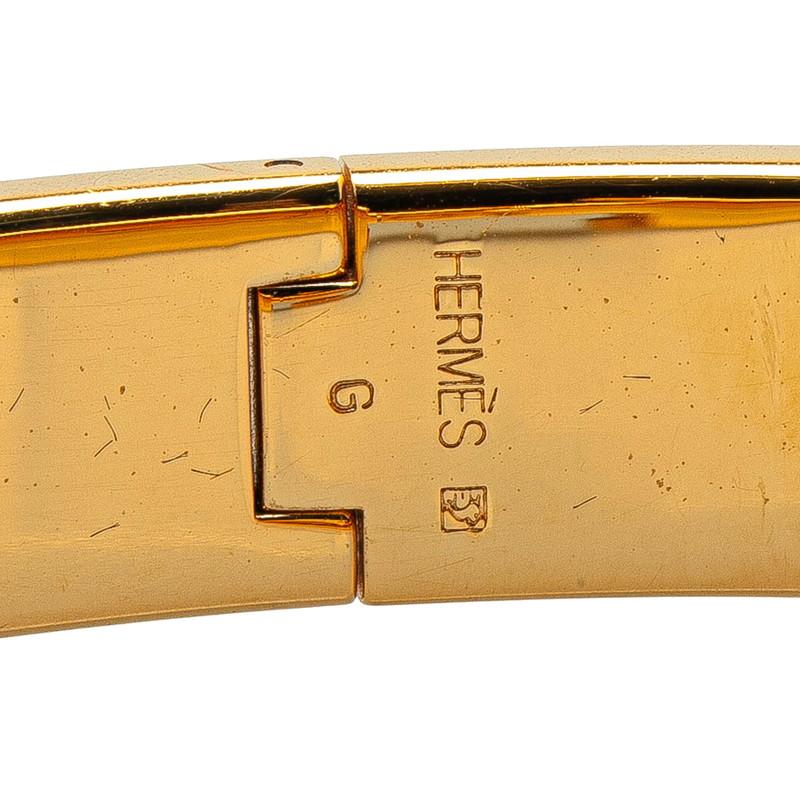 HERMES（エルメス） クリックH PM ブレスレット ゴールド オレンジ