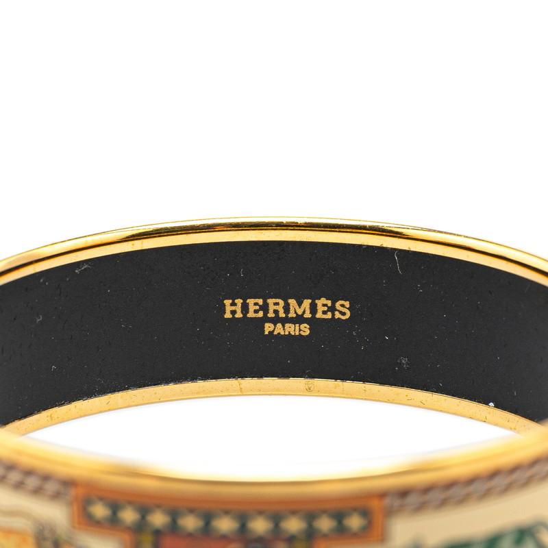 HERMES（エルメス） エマイユGM 七宝焼き アニマル ヒョウ 総柄