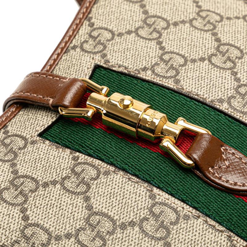 GUCCI グッチ ニュージャッキー GGスプリーム レザースモールショルダーバッグ ブラウン×ベージュ 637092 810000115347000-2_afda34ab-
