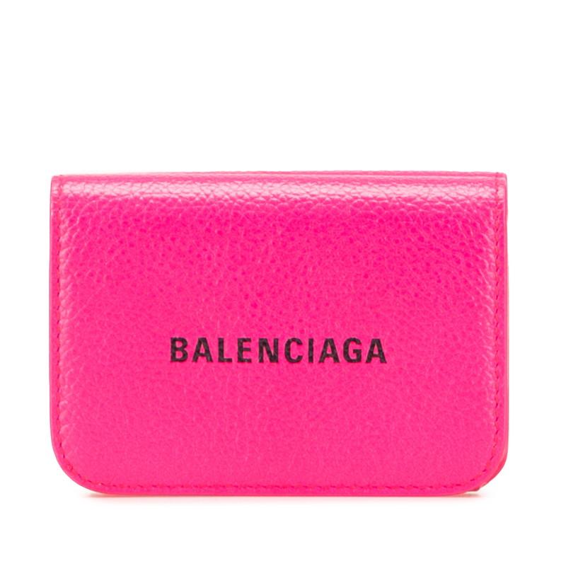 【未使用】BALENCIAGA バレンシアガ 593813 コンパクトウォレット 財布 キャッシュ ミニ エヴリデイ 三つ折り財布（小銭入れあり） レザー ピンク レディース　 BALENCIAGA（バレンシアガ） 財布 三つ折り BALENCIAGA CASH MINI