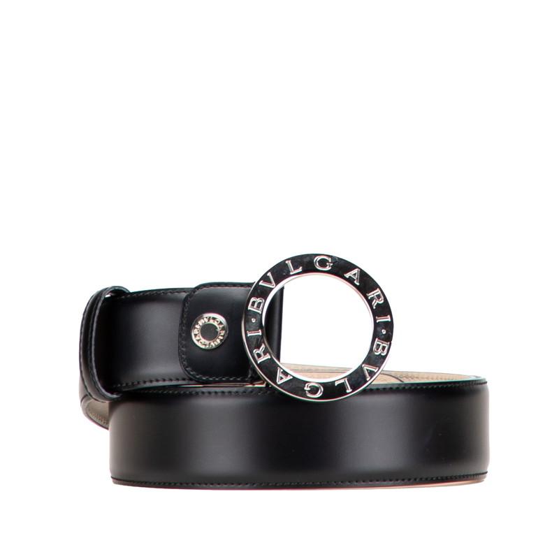 こ*ん様 BVLGARI ブルガリ ベルト 中古 中古・古着通販】BVLGARI (ブルガリ) レザーベルト ブラック｜ブランド