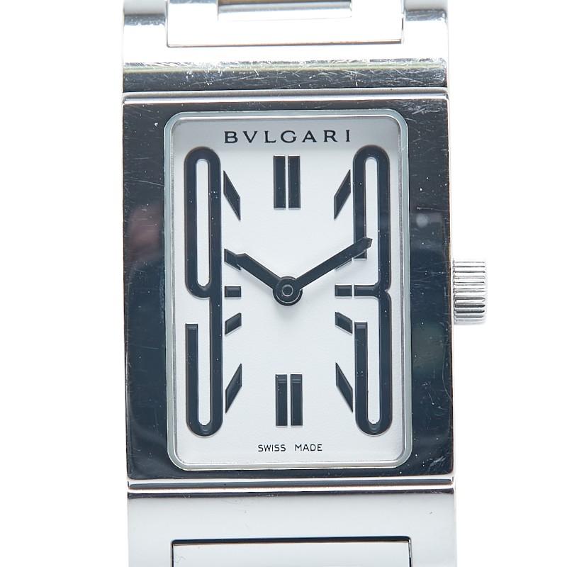 BVLGARI（ブルガリ） レッタンゴロ 腕時計 RT39S クオーツ ホワイト