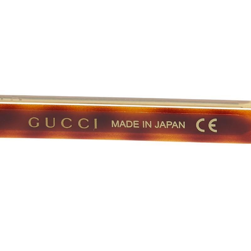 GUCCI（グッチ） ロゴ UVカット ハーフリム クリングスタイプ アイ