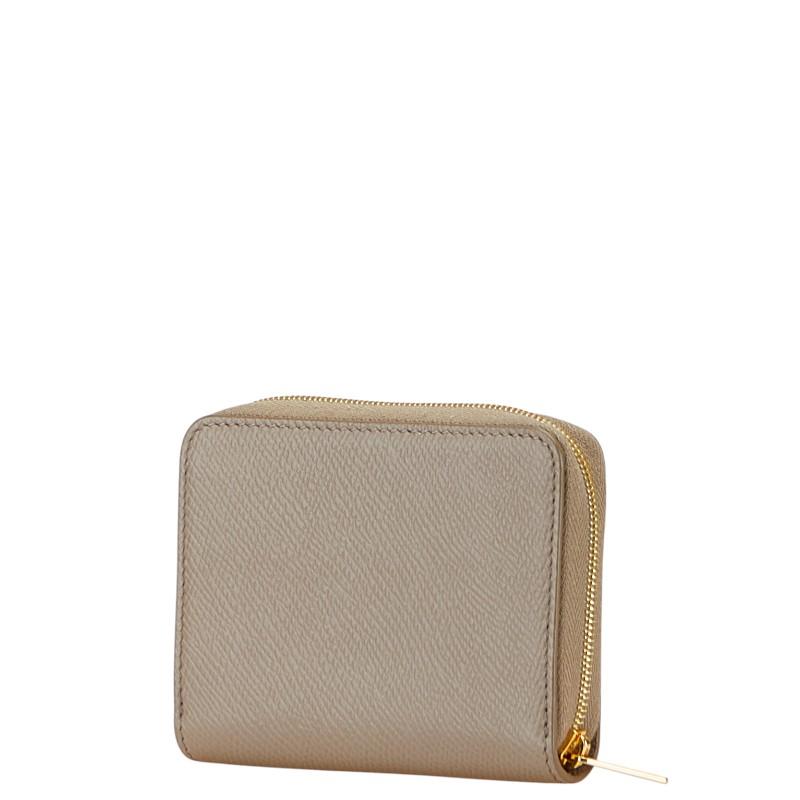 CELINE】コンパクトジップドウォレット セール グレージュ ミニ財布