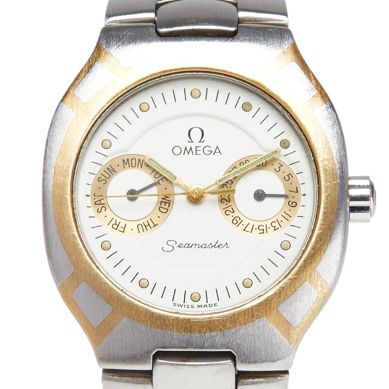 OMEGA（オメガ） シーマスター ポラリス 腕時計 クオーツ ホワイト文字