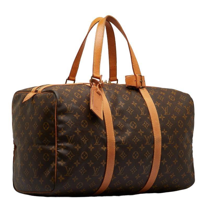 Louis Vuitton ボストンバッグ サックスプール45 ブラウン LOUIS VUITTON（ルイ・ヴィトン） ルイ ヴィトン モノグラム サックス