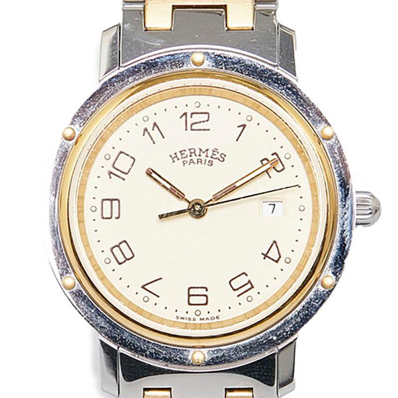 HERMES エルメス クリッパー デイト 腕時計 CL3.440 クオーツ HERMES エルメス クリッパー デイト 腕時計 CL3.440 クオーツ
