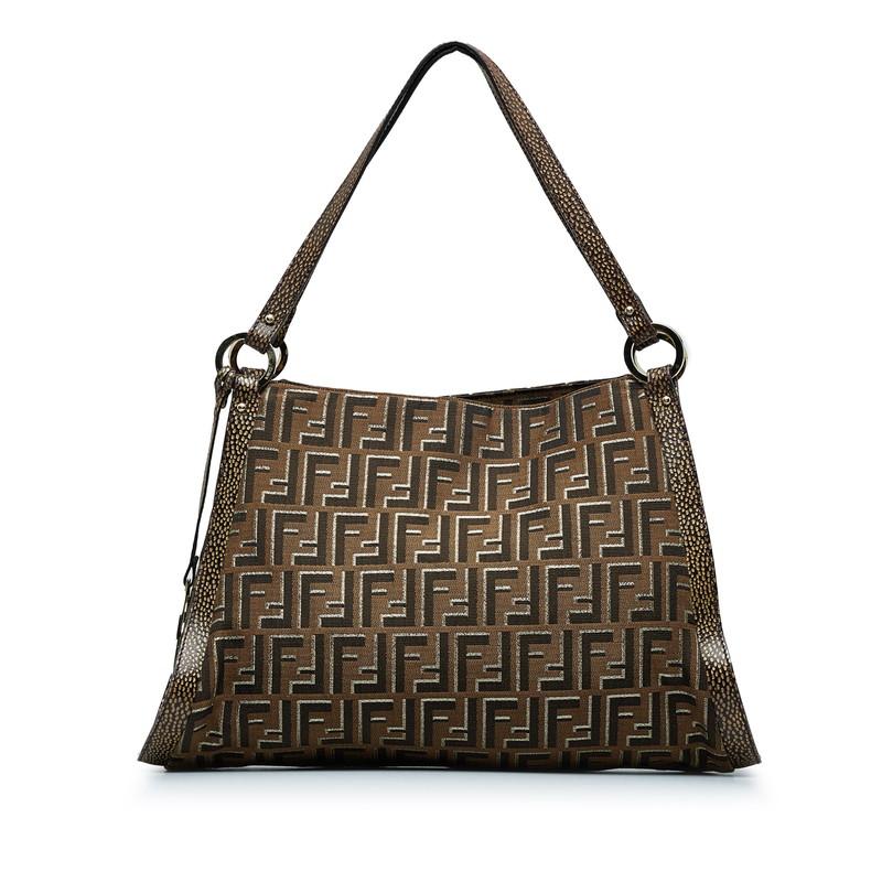 FENDI】バッグショルダーバッグ ブラウンラメ