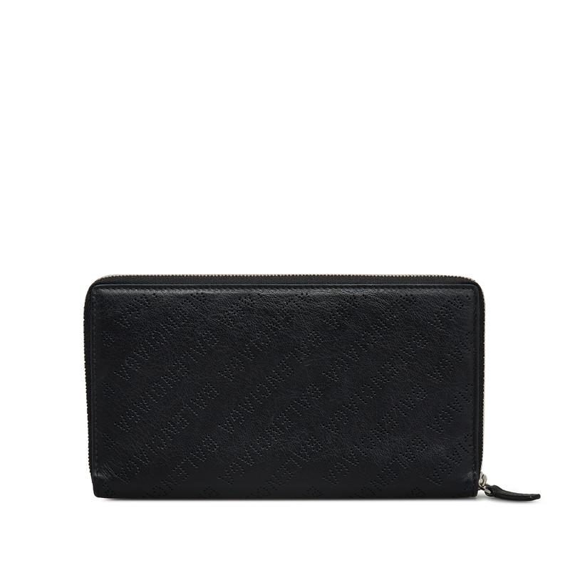 BALENCIAGA バレンシアガ パンチングロゴ ラウンドファスナー 長 BALENCIAGA バレンシアガ パンチングロゴ ラウンドファスナー 長