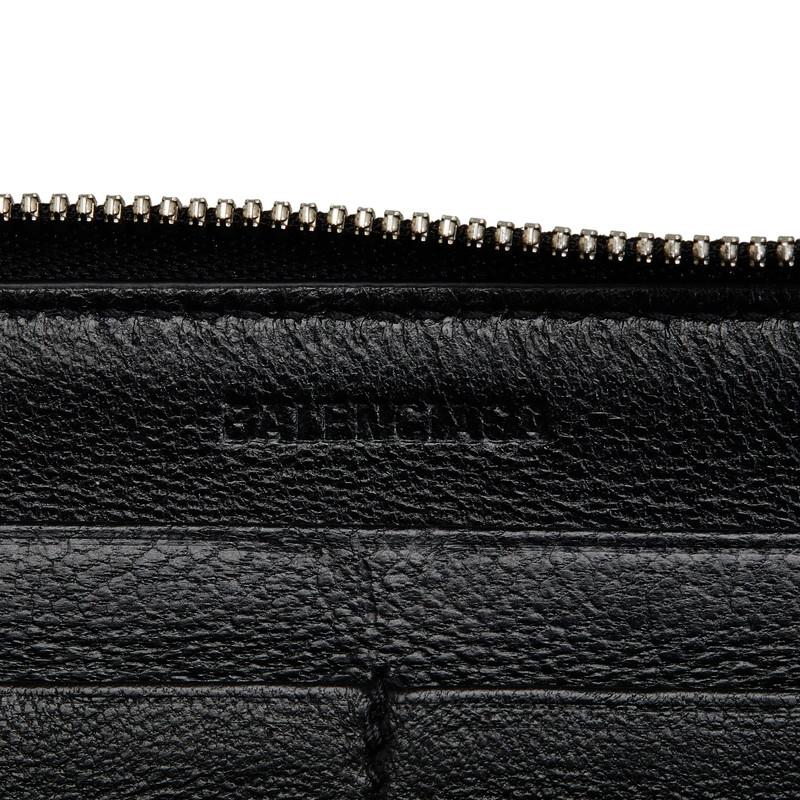 BALENCIAGA バレンシアガ パンチングロゴ ラウンドファスナー 長 BALENCIAGA バレンシアガ パンチングロゴ ラウンドファスナー 長