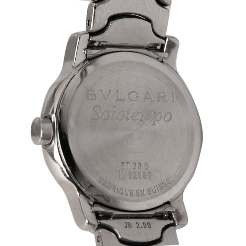 BVLGARI（ブルガリ） ソロテンポ 腕時計 ST29S クオーツ ブラック文字
