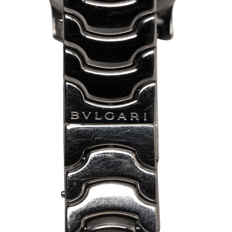 美品 BVLGARI ブルガリ ソロテンポ ST29S 腕時計 ステンレススチール クォーツ ブラック文字盤 レディース【中古】【送料無料】 BVLGARI（ブルガリ） ソロテンポ 腕時計 ST29S クオーツ ブラック文字