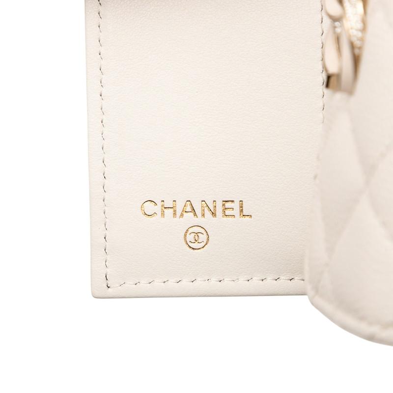 CHANEL（シャネル） マトラッセ ココマーク ラインストーン 三つ折り