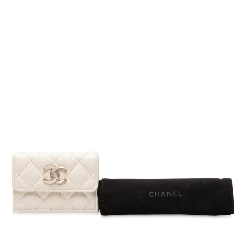 CHANEL（シャネル） マトラッセ ココマーク ラインストーン 三つ折り