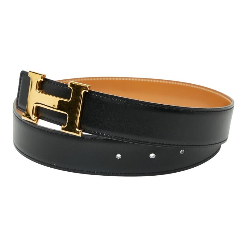 HERMES エルメス コンスタンス Hベルト 65 ゴールド金具 HERMES（エルメス） コンスタンスH ベルト 65 ブラック ゴールド金具