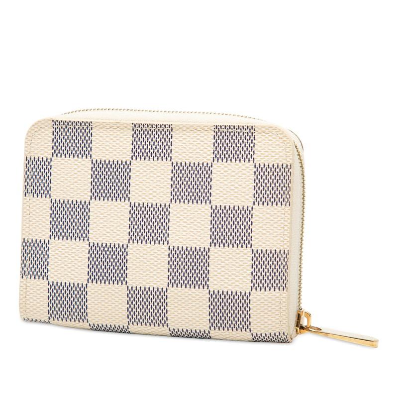 ルイ ヴィトン ダミエ アズール ジッピーパース ケース カードケース 小銭入れ N63069 ホワイト PVC LOUIS VUITTON 【中古】 LOUIS VUITTON（ルイ・ヴィトン） ルイ ヴィトン ダミエ アズール