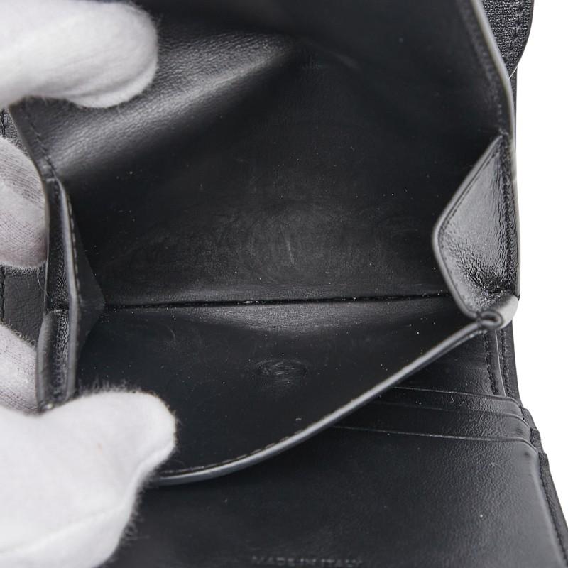 CELINE（セリーヌ） トリオンフ 三つ折り財布 ブラック レザー