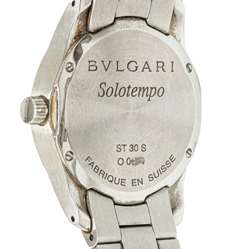BVLGARI（ブルガリ） ソロテンポ 腕時計 ST30S クオーツ ブラック文字