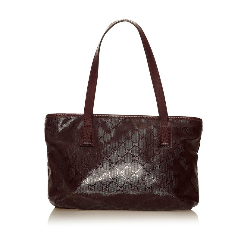 GUCCI グッチ GGインプリメ 21138 ワインレッド パープル PVC GUCCI グッチ GGインプリメ 21138 ワインレッド パープル PVC