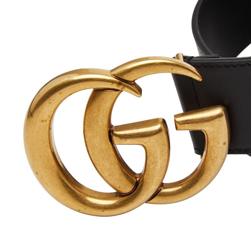 GUCCI（グッチ） GGマーモント ダブルG ベルト サイズ:75/30 400593