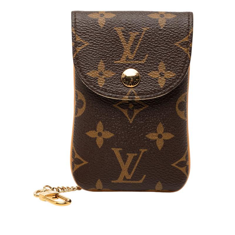 ルイ・ヴィトン　エテュイテレフォンヌMM 携帯ケース　ポーチ　チャーム付き LOUIS VUITTON（ルイ・ヴィトン） ルイ ヴィトン モノグラム エテュイ