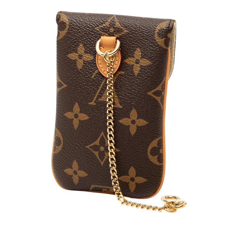 ルイ・ヴィトン　エテュイテレフォンヌMM 携帯ケース　ポーチ　チャーム付き LOUIS VUITTON（ルイ・ヴィトン） ルイ ヴィトン モノグラム エテュイ