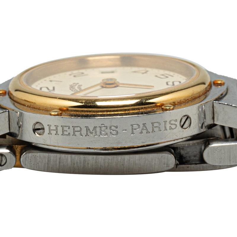 HERMES（エルメス） クリッパー 腕時計 CL4.220 クオーツ アイボリー