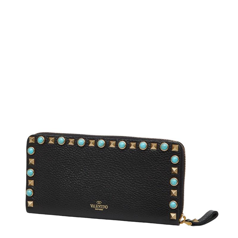 VALENTINO（ヴァレンティノ） ロックスタッズ ラウンドファスナー 長