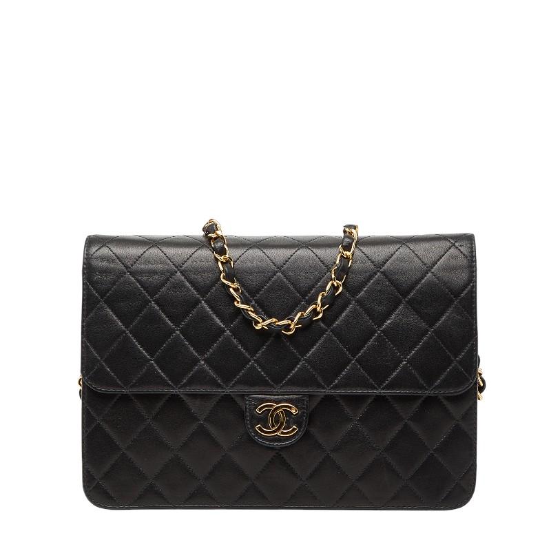 シャネル ココマーク マトラッセ 斜め掛け チェーン ショルダーバッグ ラムスキン レディース CHANEL 【1-0252998】 CHANEL（シャネル） マトラッセ ココマーク 斜め掛け チェーン