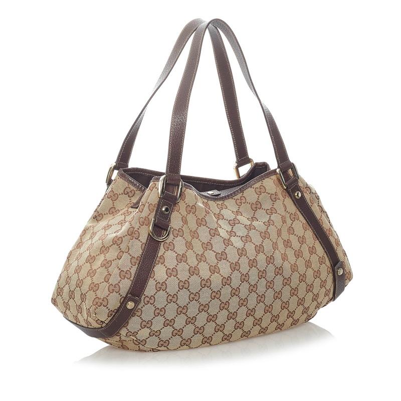GUCCI グッチ GGキャンバス ハンドバッグ 130736 ベージュ GUCCI グッチ GGキャンバス ハンドバッグ 130736 ベージュ