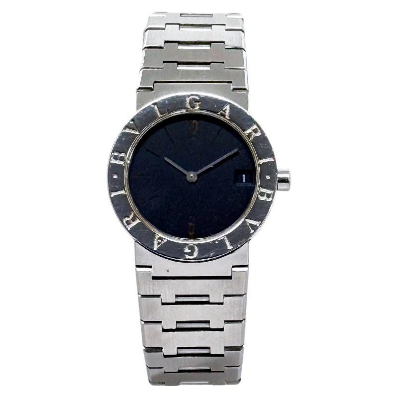 ブルガリ ブルガリブルガリ 腕時計 BB30SS クオーツ ブラック文字盤 ステンレススチール レディース BVLGARI 【中古】 BVLGARI（ブルガリ） ブルガリブルガリ 腕時計 BB30SS クオーツ