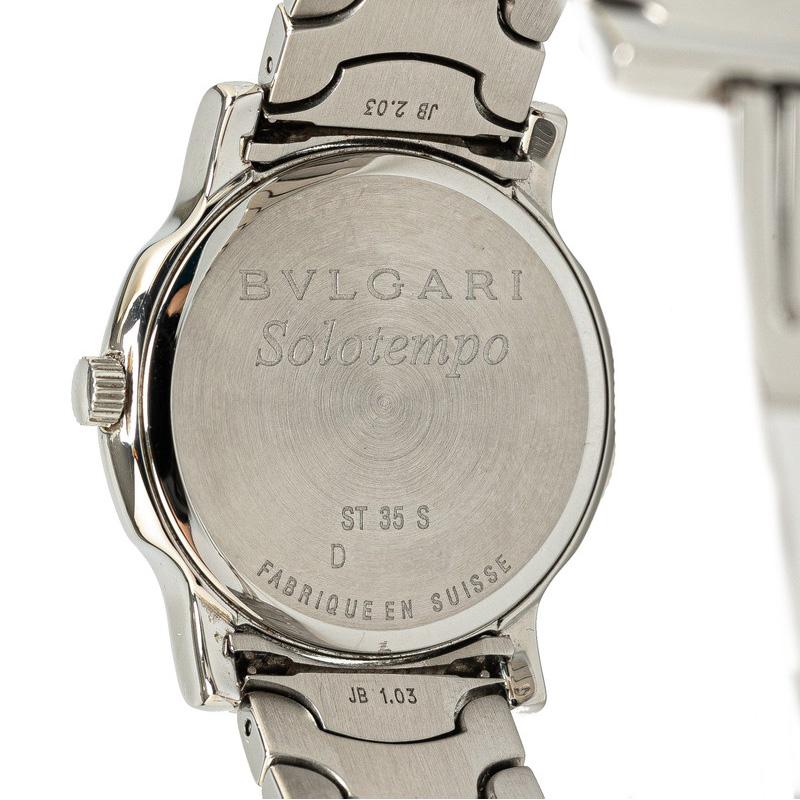 ブルガリ BVLGARI ST35S ソロテンポ デイト クォーツ メンズ _923578 