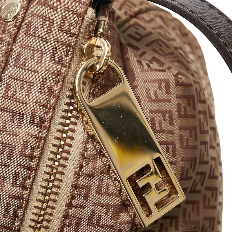 FENDI（フェンディ） ズッキーノ ショルダーバッグ ブラウン ナイロン