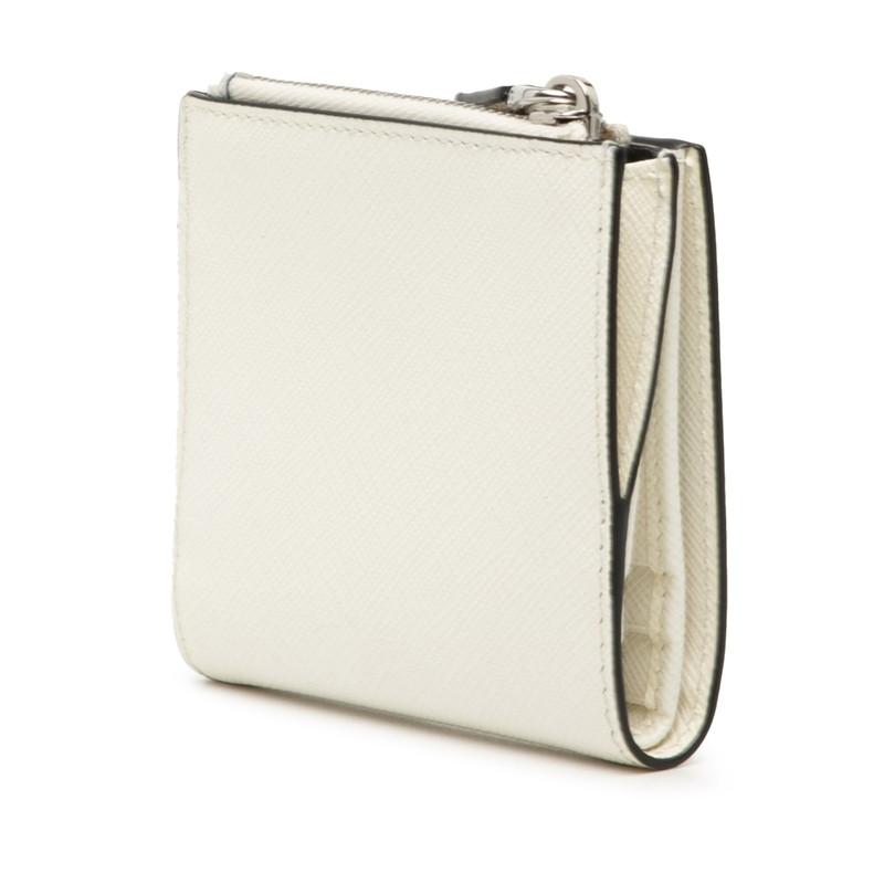 PRADA プラダ サフィアーノトライアングル ロゴ コンパクトウォレット SAFFIANO（PRADA） プラダ （PRADA） サフィアーノ トライアングルロゴ
