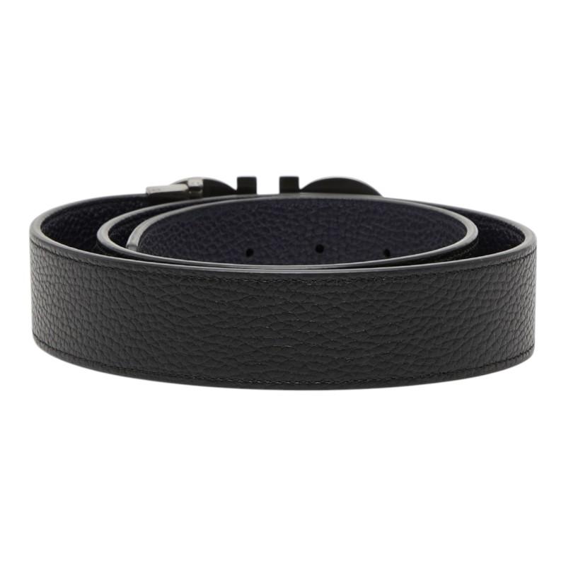 サルヴァトーレフェラガモ Salvatore Ferragamo ベルト ガンチーニ レザー ブラック メンズ 送料無料【中古】 55525g サルヴァトーレフェラガモ ガンチーニ ベルト ブラック レザー メンズ