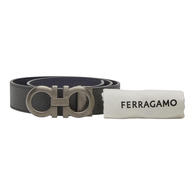 サルヴァトーレフェラガモ Salvatore Ferragamo ベルト ガンチーニ レザー ブラック メンズ 送料無料【中古】 55525g サルヴァトーレフェラガモ ガンチーニ ベルト ブラック レザー メンズ