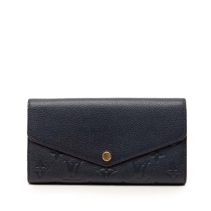 美品　箱　ルイヴィトン　M62125　アンプラント　長財布　ネイビー　折り財布 LOUIS VUITTON（ルイ・ヴィトン） ルイ ヴィトン モノグラム アン