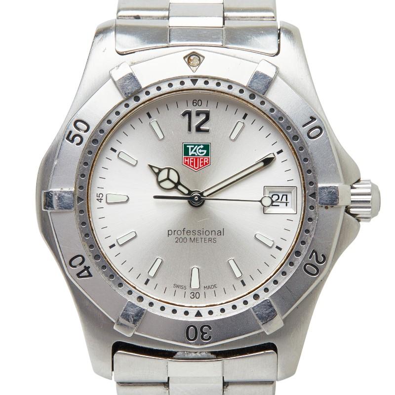 TAG Heuer(タグホイヤー) 腕時計 プロフェッショナル200 WK1312 レディース SS/回転ベゼル シルバー 楽天市場】【TAG HEUER】タグホイヤー 2000シリーズ デイト WK1312-0
