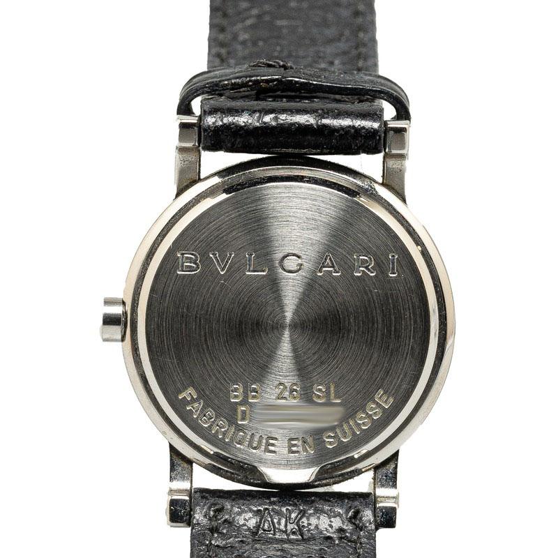 BVLGARI BB26SL 腕時計　ブラック文字盤　レディース　クォーツ BVLGARI（ブルガリ） ブルガリブルガリ 腕時計 BB26SL クオーツ