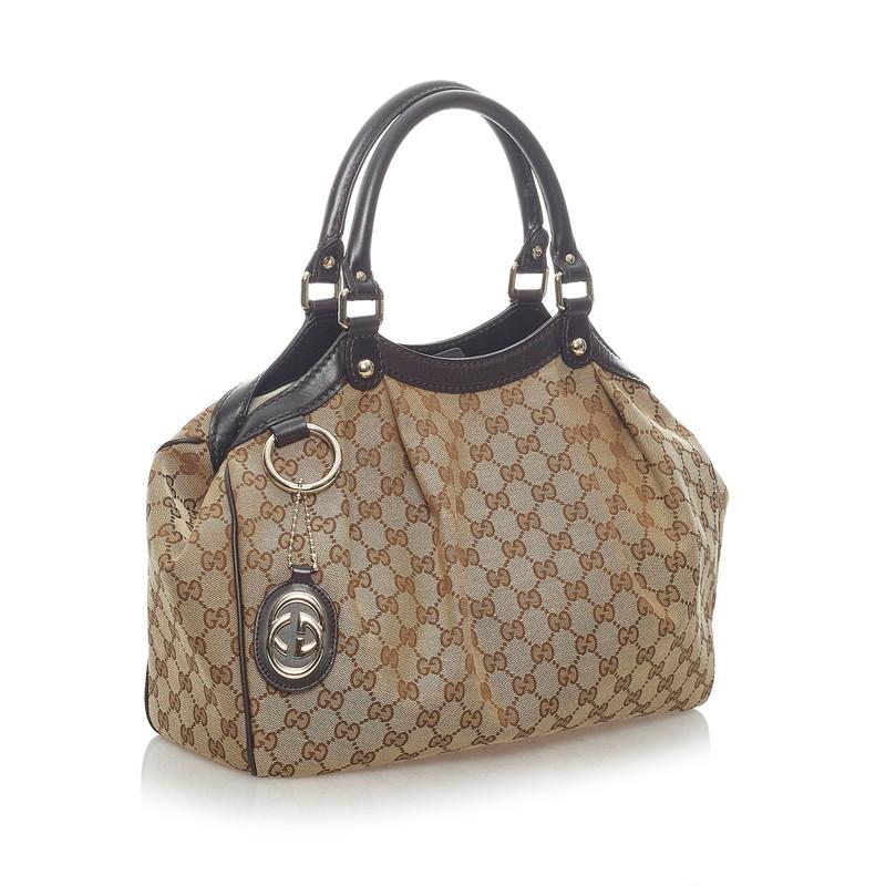 GUCCI（グッチ） GGキャンバス スーキー トートバッグ 211944 ブラウン 