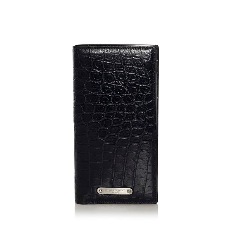サンローラン クロコ型押し 長財布 ブラック レザー メンズ SAINT LAURENT 【中古】 :214-66701:銀座パリス Yahoo!ショッピング店 - 通販 - Yahoo!ショッピング サンローラン クロコ型押し 長財布 ブラック レザー メンズ SAINT LAURENT 【中古】 :214-66701:銀座パリス Yahoo!ショッピング店 - 通販 - Yahoo!ショッピング