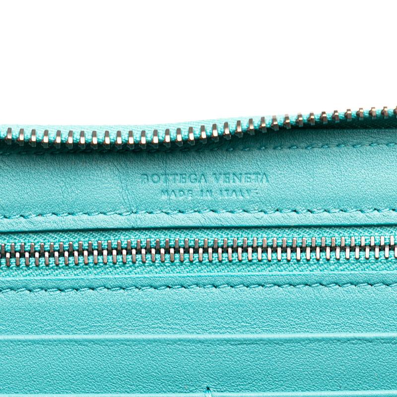 ◆正規品◆ボッティガヴェネタイントレチャートL字ファスナーグリーンレザー ボッテガヴェネタ イントレチャート ラウンドファスナー 長財布
