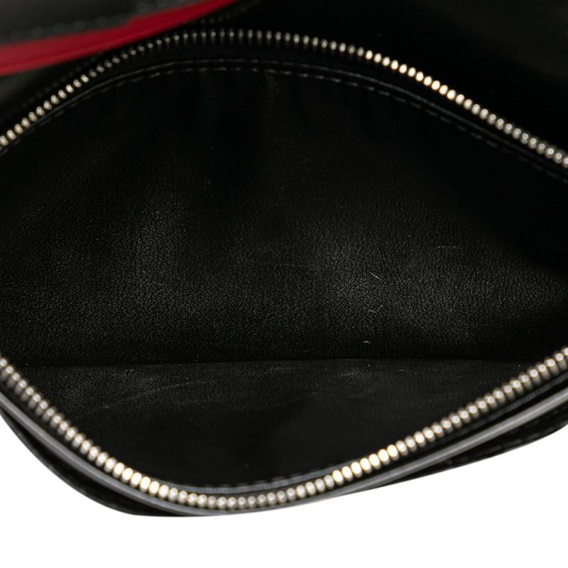 FENDI（フェンディ） シャドー 長財布 7M0355 ブラック レッド レザー