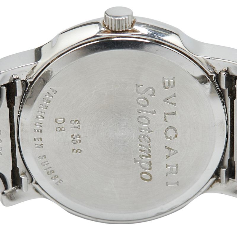 BVLGARI（ブルガリ） ソロテンポ 腕時計 ST35S クオーツ ブラック文字