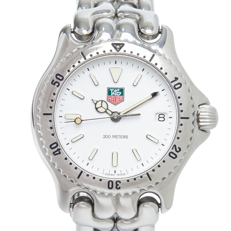✨TAGHEUER✨タグホイヤー✨デイト✨シルバー✨ホワイト文字盤✨腕時計✨ タグホイヤー セル デイト 腕時計 S90.813 クオーツ ホワイト文字盤