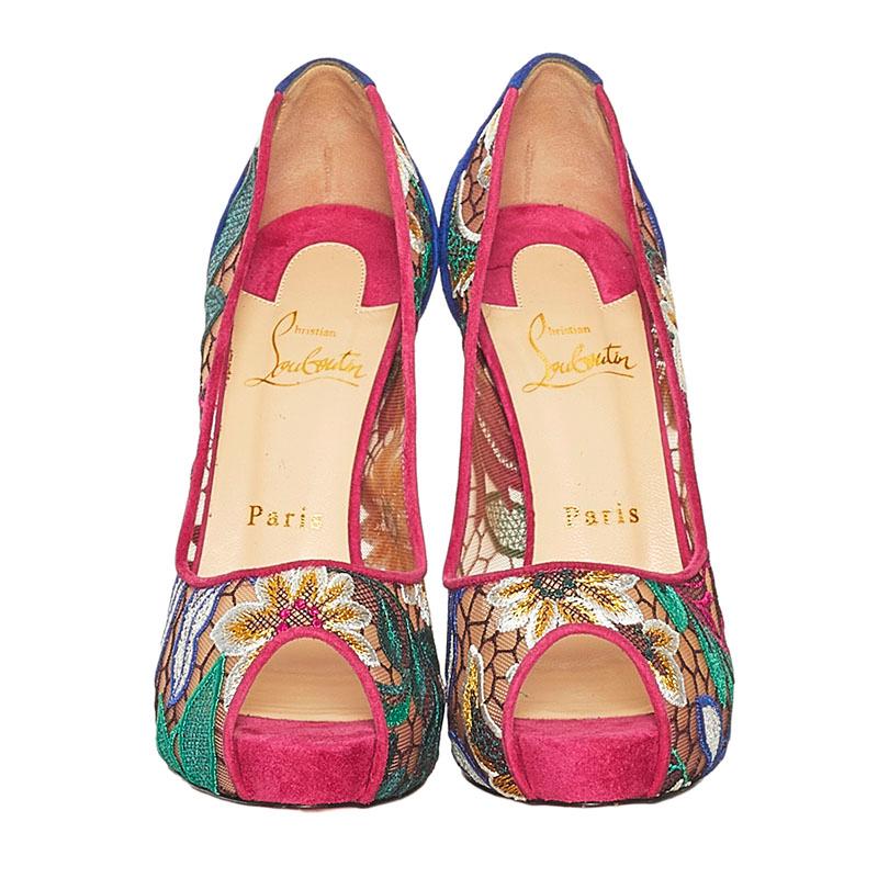 Christian Louboutin クリスチャンルブタン チュール レース 花