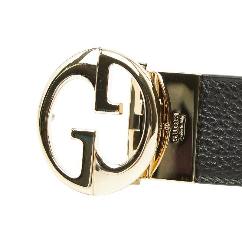 【新品未使用】GUCCI インターロッキングG リバーシブル レザーベルト GUCCI（グッチ） インターロッキングG リバーシブル ベルト サイズ75